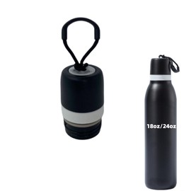 Replacement Lid Compatible with Owala FreeSip Twist Insulated Stainless Steel 18oz 24oz Water Bottle (Black)