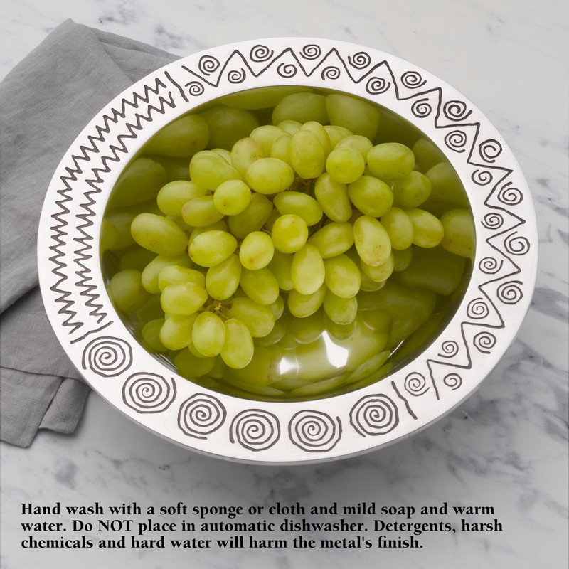 Wilton Armetale Reggae Medium Round Serving Bowl, 12-Inch