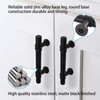 goldenwarm 10 Pack Black Cabinet Pulls Kitchen Cupboard Handles -