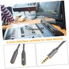 SUPVOX Headphone Mic Splitter Cable Nylon Braided Audio Splitter Dual