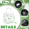 Aliceset 20 Pcs Golf Party Clear Goodie Bag with Handles