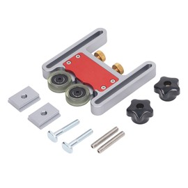 Adjustable Multi Purpose Dual Bearing Roller Aluminum Alloy Table Saw Feeding Guide Roller