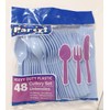 Plastic Utensils, 48-ct. Packs (16 Forks, 16 Spoons & 16