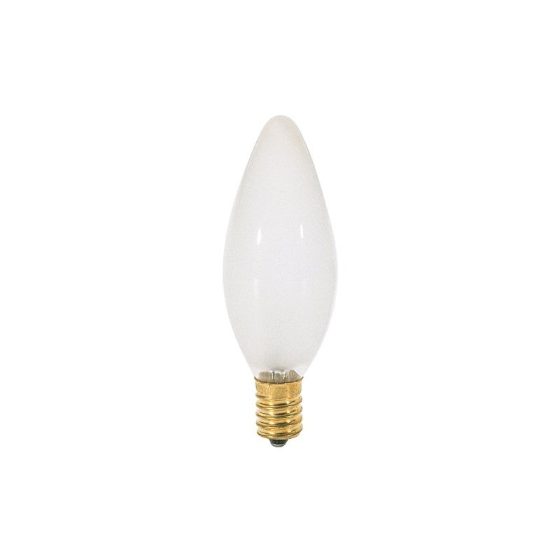 Satco S3380 120V E14 Euro Base 25-Watt B9.5 Light Bulb,