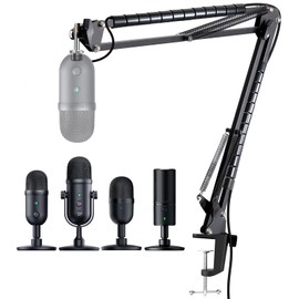 Mic Boom Arm for Razer Seiren V2 X Microphone - Adjustable Mic Arm Compatible with Razer Seiren V2 Pro, Seiren Mini and Seiren X, Mic Stand Great for Streaming, Gaming, Podcast by YOUSHARES