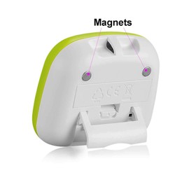 Digital Kitchen Timer Countdown/Count Up Timer with Magnets, LCD Display with LED Indicator Light and Clock Function, Easy to Use for Cooking, Kids and Workouts Exercise