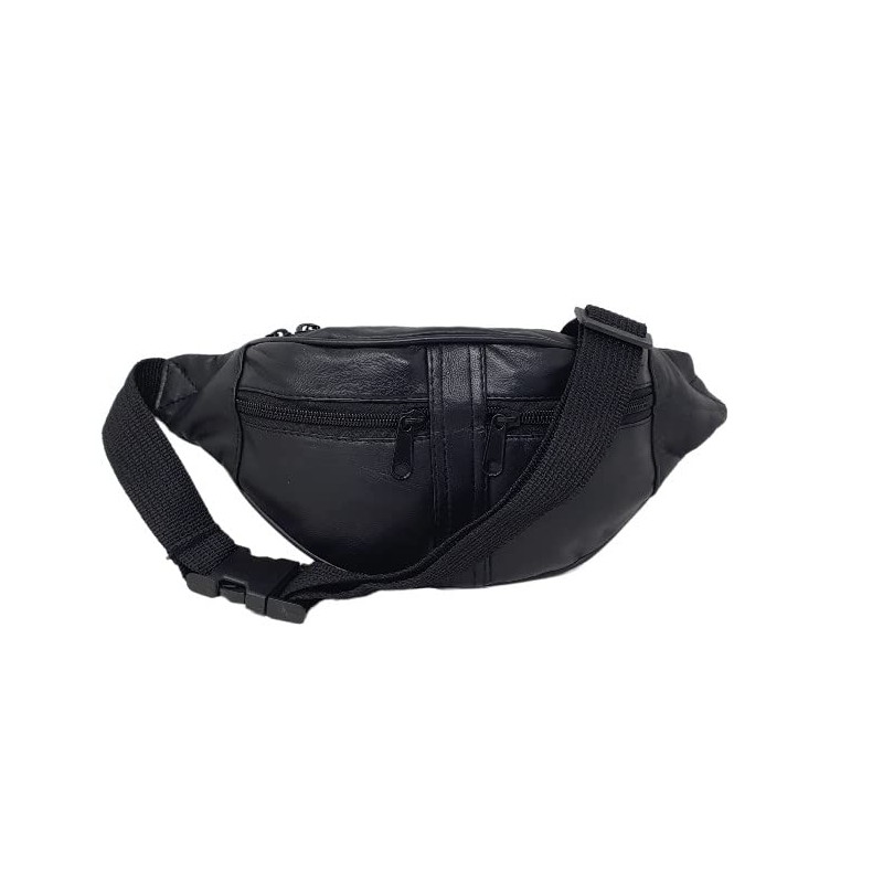 RAS Leather Travel Money Pouch Waist Bum Bag Adjustable Belt