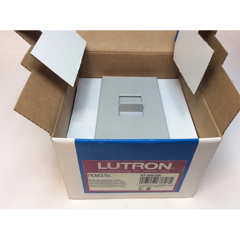 Lutron NT-600 GR Single Pole Slide Dimmer