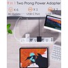 2 Prong Power Strip, WRXDMC 2 Prong to 3 Prong