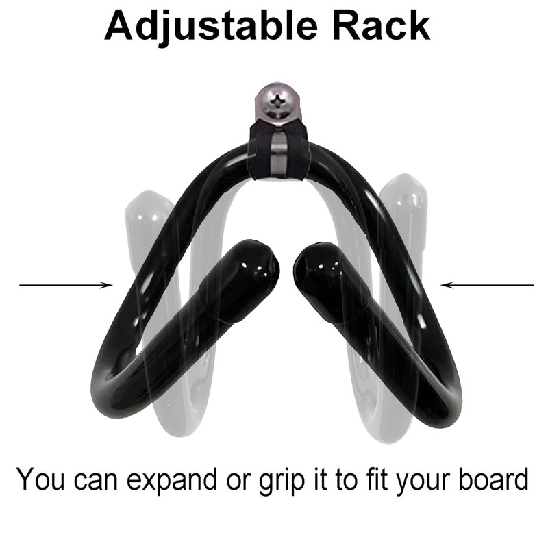 Pmsanzay 2 Pack Universal Skateboard Wall Mount Rack. Horizontally/Vertically Wall