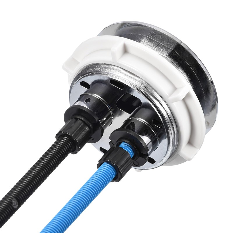 sourcing map Toilet Tank Button, 48mm(1.89") Thread Diameter Dual Push