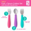 Elk and Friends Kids Silverware with Silicone Handle | Childrens