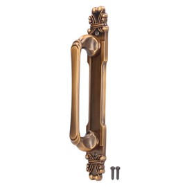 Door Handles, 11.9oz Industrial Pipe Pull Handle Zinc Alloy European Antique Stylish Hardware Decor with Screw for Balcony Sliding Wooden Door Handle