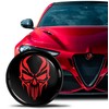 SkinoEu Compatible with Alfa Romeo Emblem Badge Bonnet/Boot 74 mm