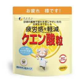 Fine [Functionality Claimed Food] Citric Acid Tablets with Vitamin B1, Vitamin B2, Vitamin B6 Domestically Produced 40-Day Supply (1 Day 7 Tablets/280 Tablets)