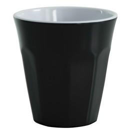 Serroni Café Two-Tone Melamine Cup, 260 ml, Black