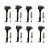 JDMON JDMON 8Pcs Ignition Coils Pack and Spark Plug Compatible