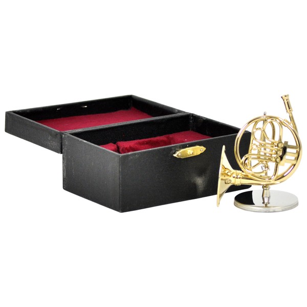 Sunrise Sound House Miniature Musical Instrument French Horn 1/6 Gold