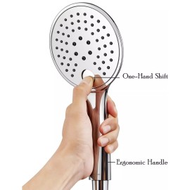 Couradric Handheld Shower Head, Chrome High Pressure Shower Head New Massage