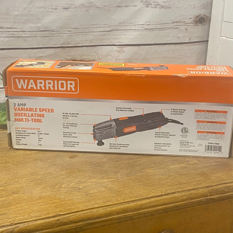 WARRIOR 2 AMP Variable Speed Oscillating Multi Tool 6 Speed