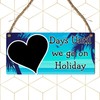 Days Until We Go on Holiday" Countdown Plaque | Beach-Themed