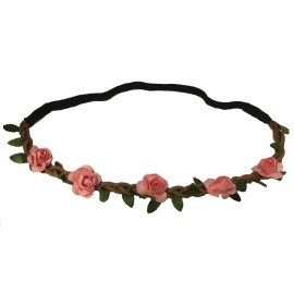 Fashion Diadema para cabello  estilo corona de flores guirnalda para uso casual