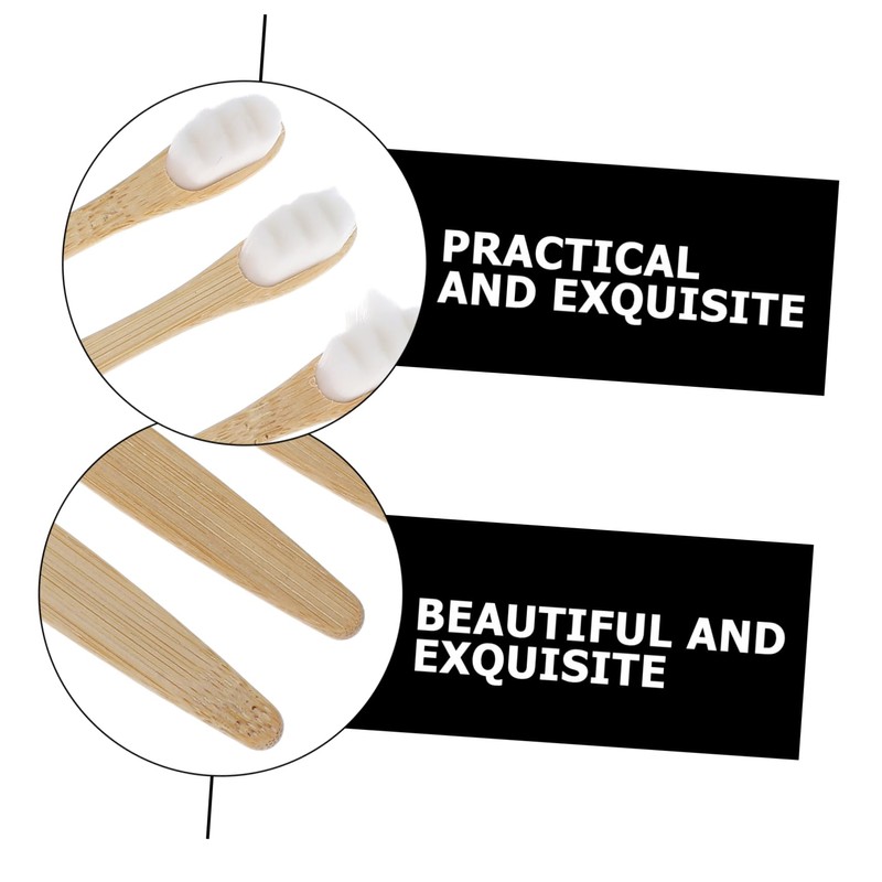 BIUDECO 5pcs Soft Adult Toothbrushes with Ergonomic Grip Minimalist Round