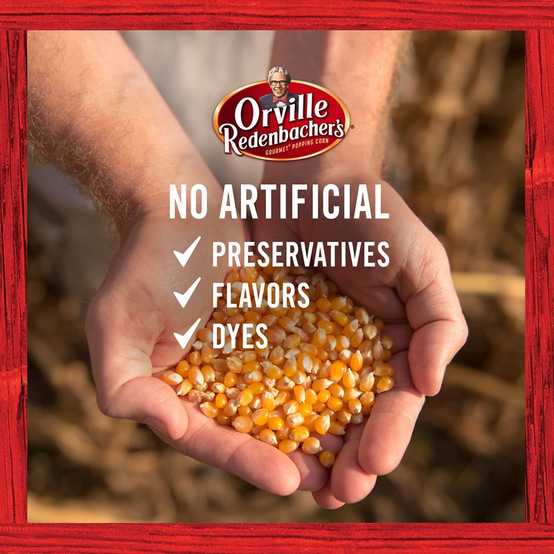 Orville Redenbacher's Microwave Popcorn, Movie Theater Butter Flavor, 3.29 oz.,