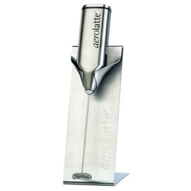 Aerolatte Professional Milk Foamer with Counter Stand, The Original Steam-Free Frother, 18/8 Stainless Steel