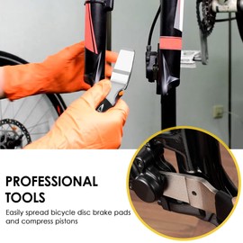 Ceoighe Disc Brake Tool Bike Bicycle Hydraulic Disc Brake Caliper Piston Press Tool, Bike Disc Brake Tool Wedge Design for Resetting Bike Piston, Brake Caliper Compression Tool