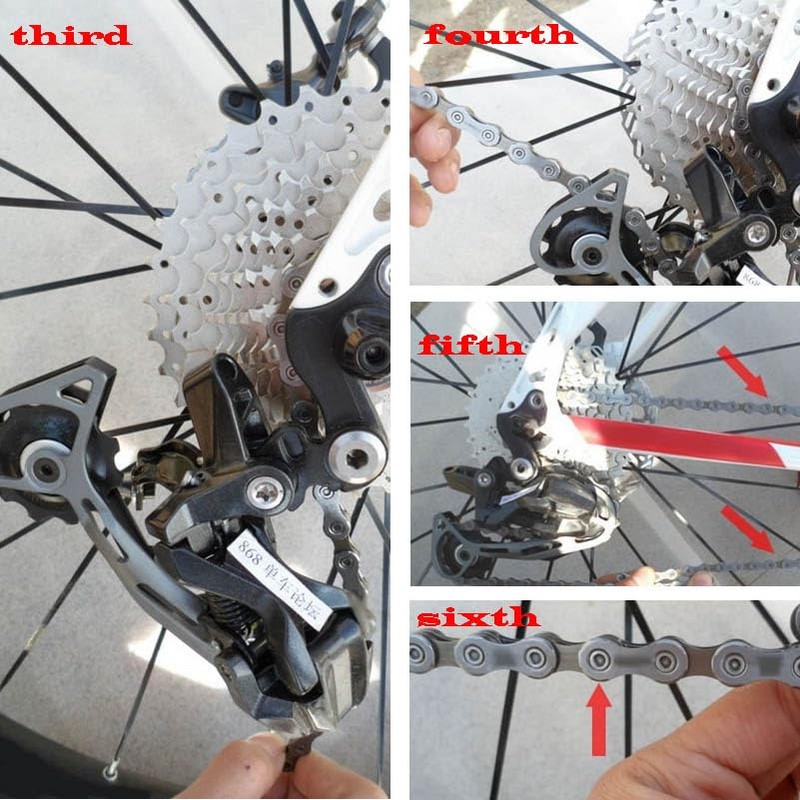 6/7/8/18/21/24 Speed Bike Chain 1/2 x 3/32 Inch,Mountain Road Folding