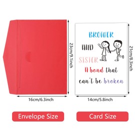 Christmas Gifts for Sister Brother, Funny Brother Gifts from Sister, Birthday Greeting Cards, Gifts for Adult Brothers from Sister, Sisters Gift from Sisters Brother, Christmas Stocking Stuffers