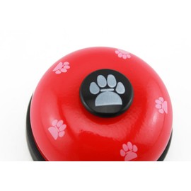 naissant Colebell Cat Dog Call Bell Counter Bell Reception Store (Red & Black)