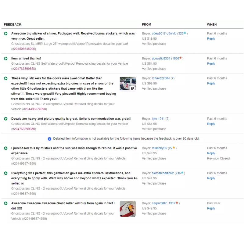 Your Expressions Studio Ghostbusters CLING - 2 waterproof/UVp