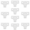 FINBe 10PCS Cabinet Hinge Gaskets Semi-Cover Buffer Closed Cabinet Hinges