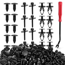 UNIGT Fender Liner Clips Bumper Plastic Rivets Fastener 1605396, 1595864 with 11589290 Cowl Grille Retainers Clips Compatible with GM Ford Chrysler 11570498 Wheelhouse Liner Bolts -120pcs
