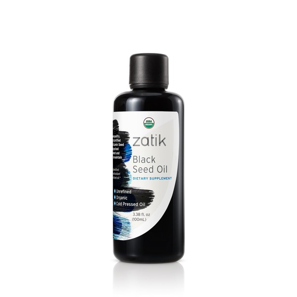 ZATIK Organic Black Cumin Seed Oil, 3.38 FZ