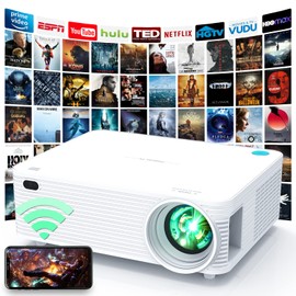 Northern Home - Full HD Movie Projector W/ Native 1080P, 12000:1 Contrast, Bluetooth and Wifi