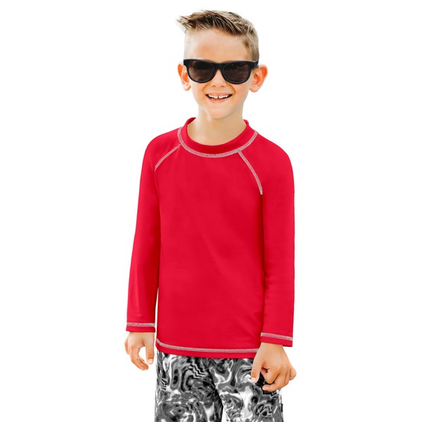 Made in USA Baby Boys and Girls Solid Rashguard Swimming