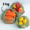 Slowroom 3 Reusable Fruit and Vegetable Bags Langlebieg, Ultralight, Breathable,