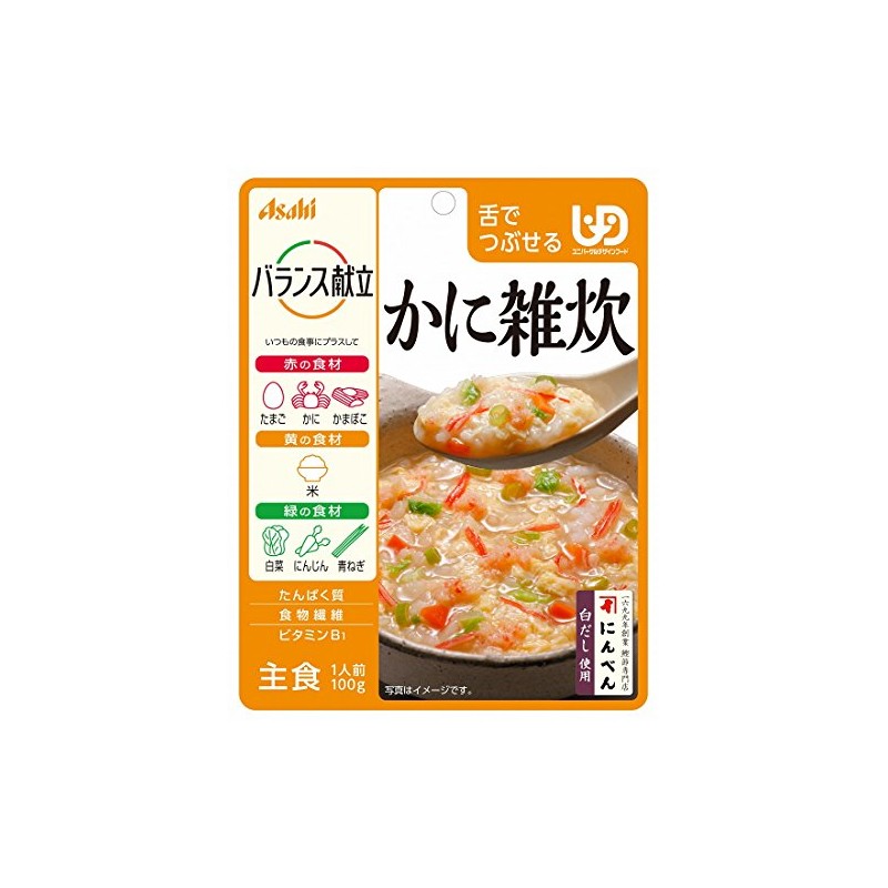 Wakodo Balance Menu Crab Porridge 3.5 oz (100 g) x