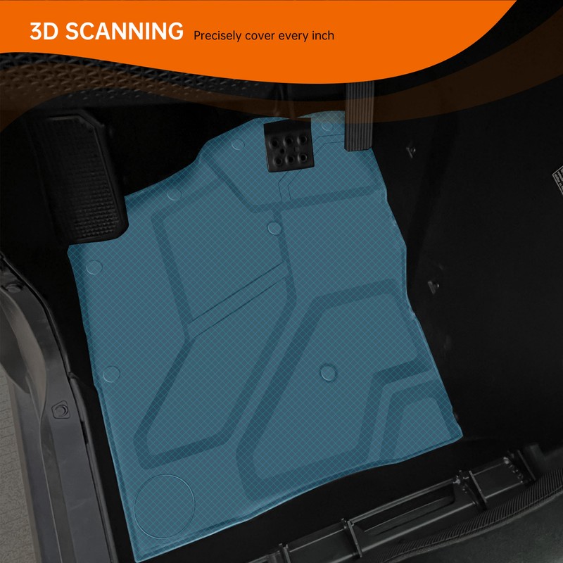 CUSAUTV Floor Mats for Xpedition XP/ADV 2024+, TPE Front Row