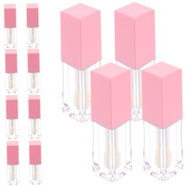 Healvian 12pcs Lip Gloss Tube Empty Tube Square Container Lip Tint Bulk Lip Gloss Lip Gloss Tubes Bulk DIY Lip Gloss Tube Lip Gloss Container Refillable Lip Gloss Bottle Empty Abs Pink