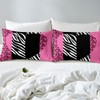 Manfei Leopard Sheet Set Full Size, Love Heart Bed Sheet