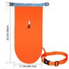 T6 2x Orange TPU Swim Buoy 15L - Adjustable Waist