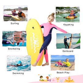 REALON Wetsuit Kids Boys Girls Toddler Youth, Full Child Wet Suit Neoprene Thermal Swimsuits 2.5mm and 3mm Back Zipper Long Sleeve for Swimming Diving Surfing Water Sprot
