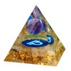 Besorgone Orgone Pyramid Zodiac Libra Crystal Healing Stone Amethyst Sphere