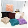 Mobestech Warm Wool Pillowcase Plush Pillow Cover Fluffy Cushion Cover