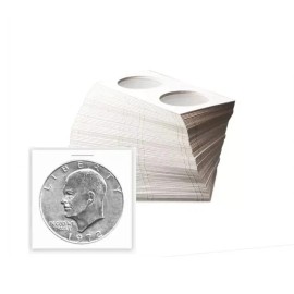 BCW (100) BCW Large Dollar Paper Flips 2x2 Coin Holders Safe Mylar Morgan Peace Ike