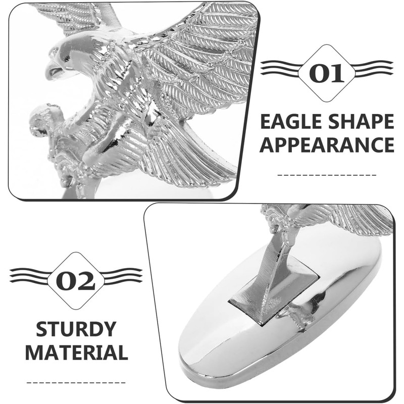 3D Eagle Hood Ornament Car Hood Ornament for Universal Vehicle